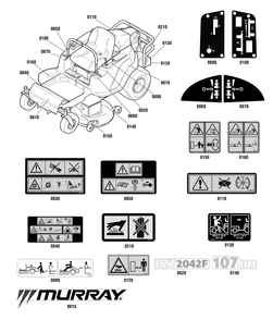 Part Location Diagram of 1753469YP Murray Decal, Model